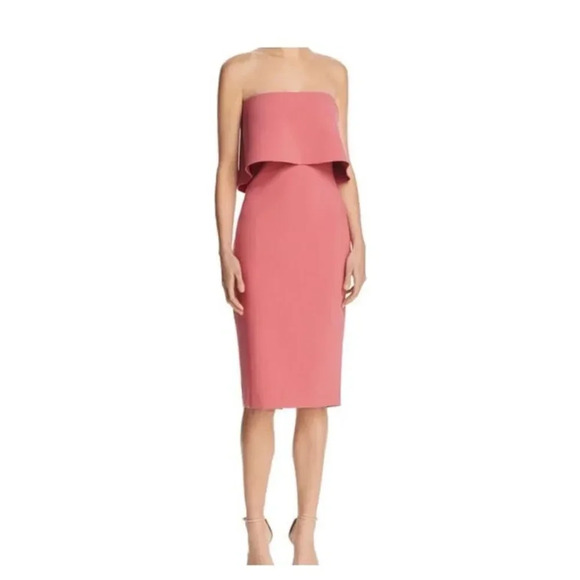 LIKELY Size‎ 0 Revolve Driggs Mauve Strapless Thicker Weight Midi Dress - Picture 1 of 7